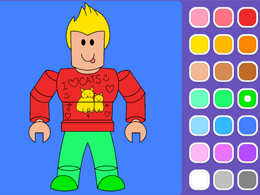 Roblox Coloring Game_img